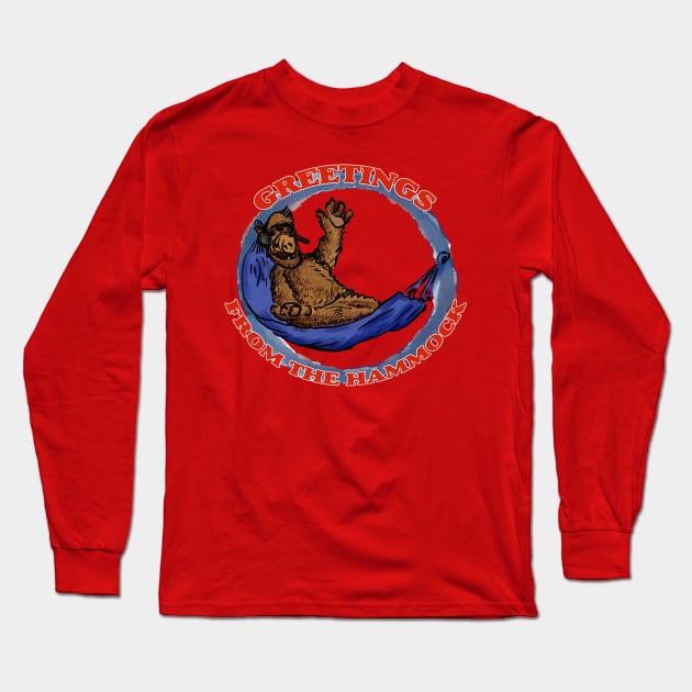 Greetings from the Hammock Long Sleeve T-Shirt by Creative Commons